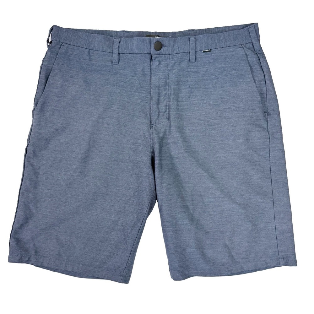 Hurley Men's Hybrid Walk Shorts Blue Size 36 Stretch Nike Dri-Fit Technology 11"